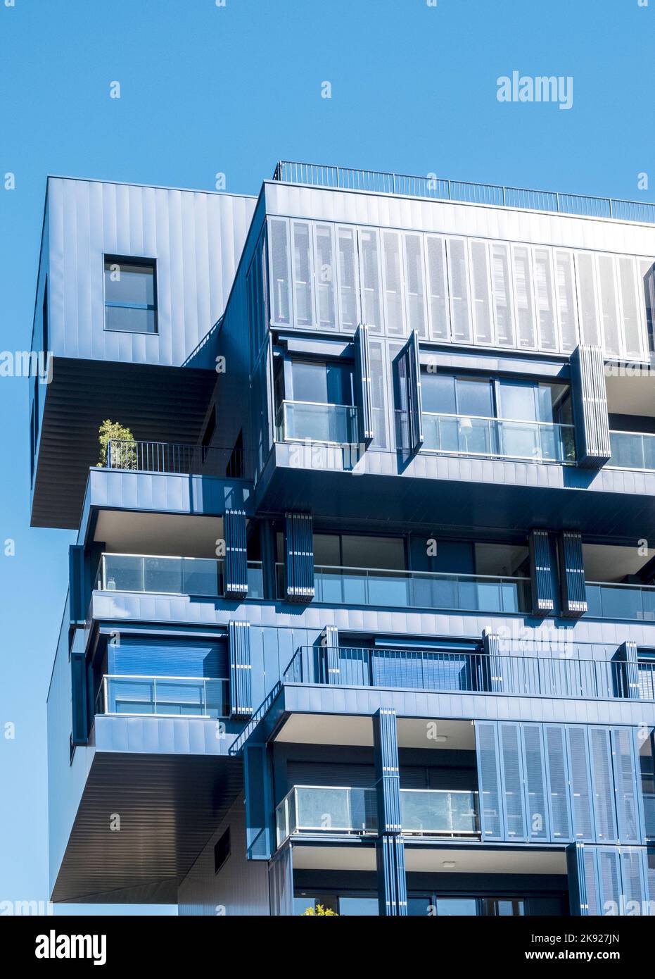 LYON, FRANCE OCT 4, 2016 famous Confluence District in Lyon, France