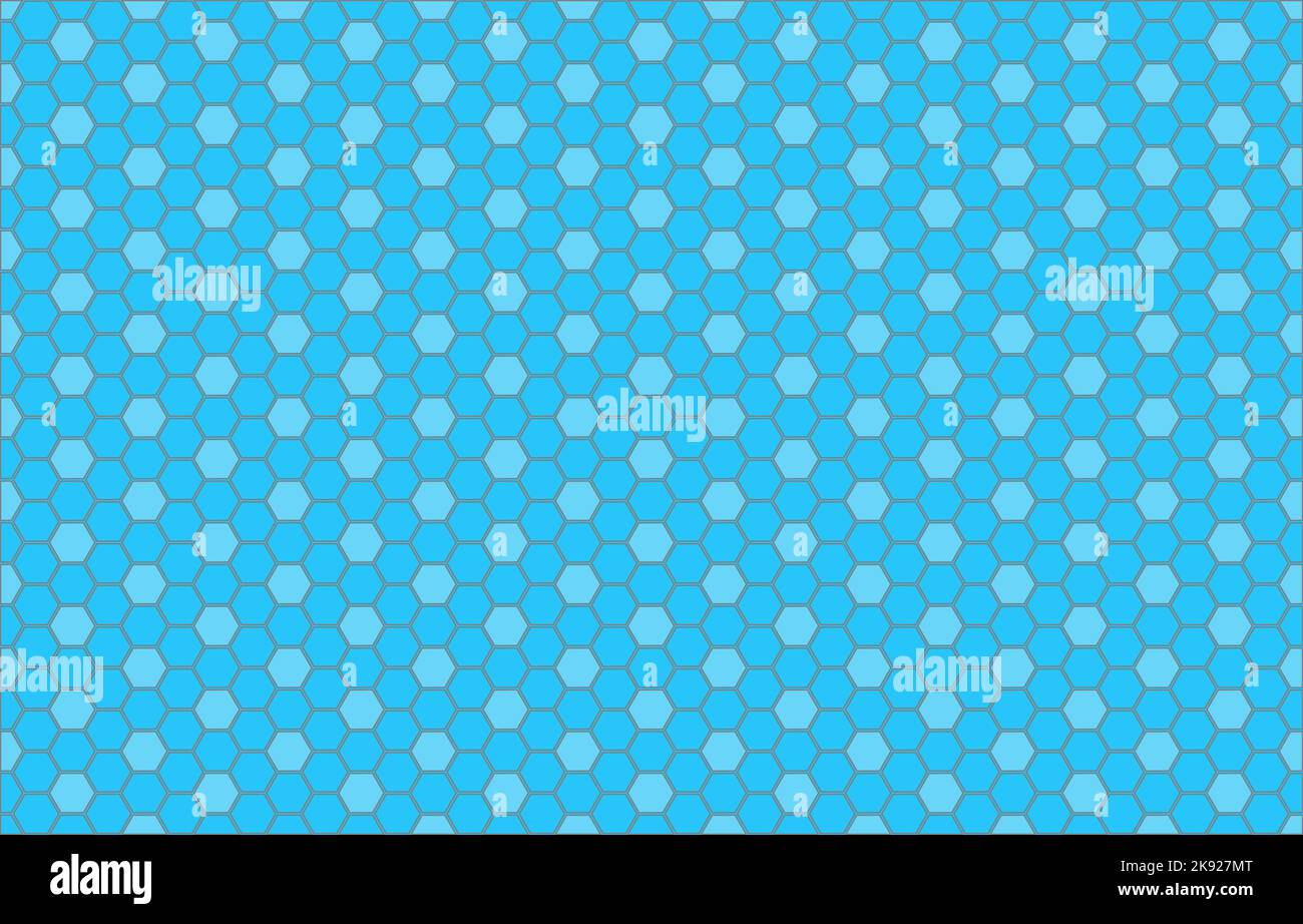 Abstract background with hexagonal geometrical blue and white background Stock Photo