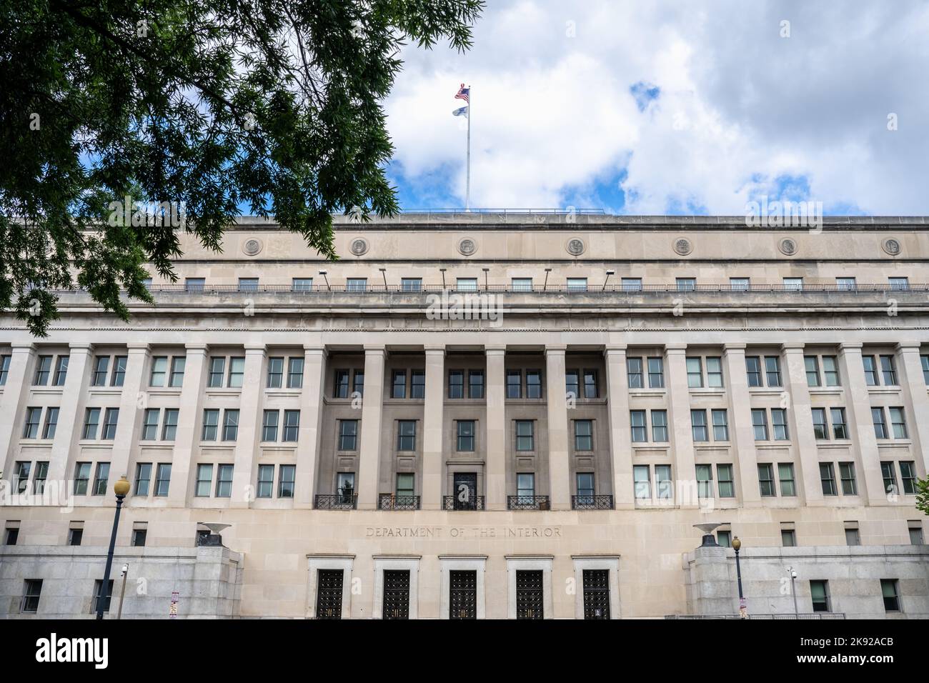 Washington, DC - Sept. 8, 2022: The Stewart Lee Udall building of the Department of the Interior was built in 1936 under President Franklin D. Rooseve Stock Photo