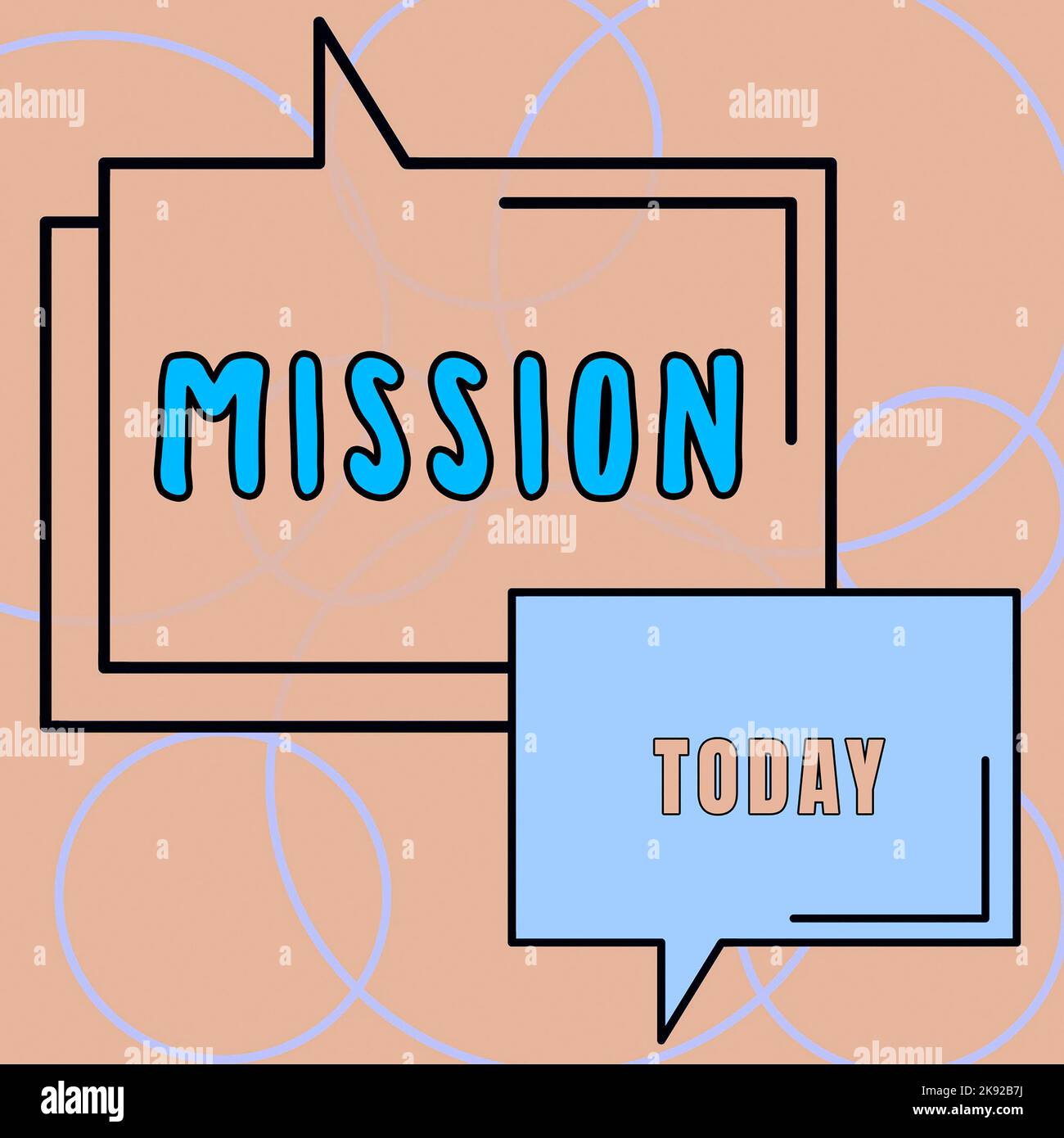 Sign displaying Mission. Business showcase important task are given to ...