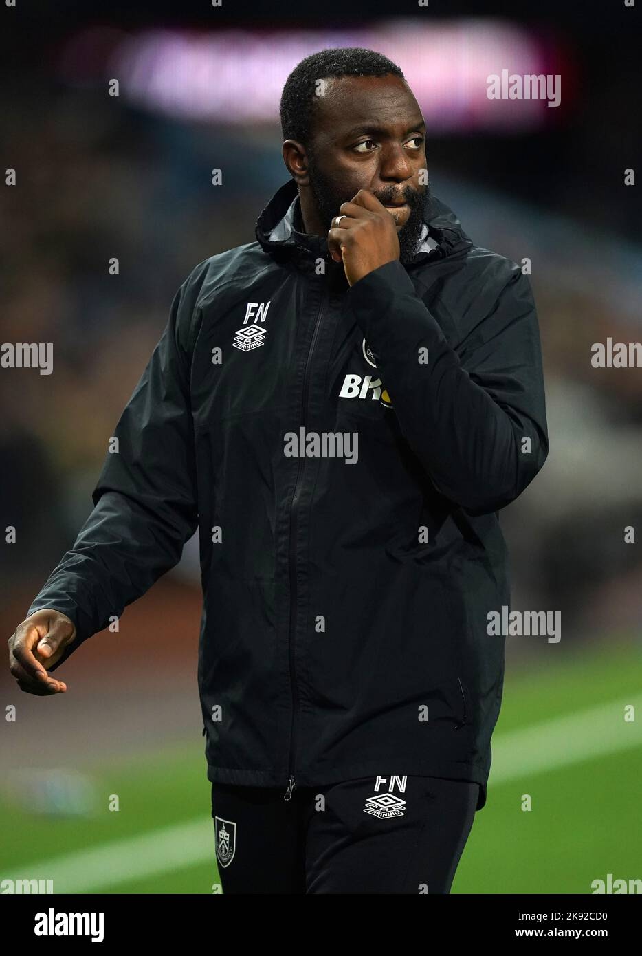 Burnley first team coach Floribert Ngalula before the Sky Bet Championship match at Turf Moor, Burnley. Picture date: Tuesday October 25, 2022. Stock Photo