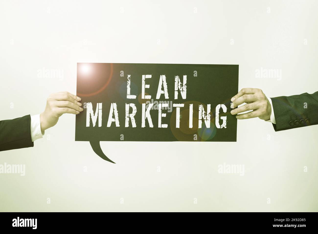 Lean Marking Conceptual caption Lean Marketing. Word for in charge of testing ...