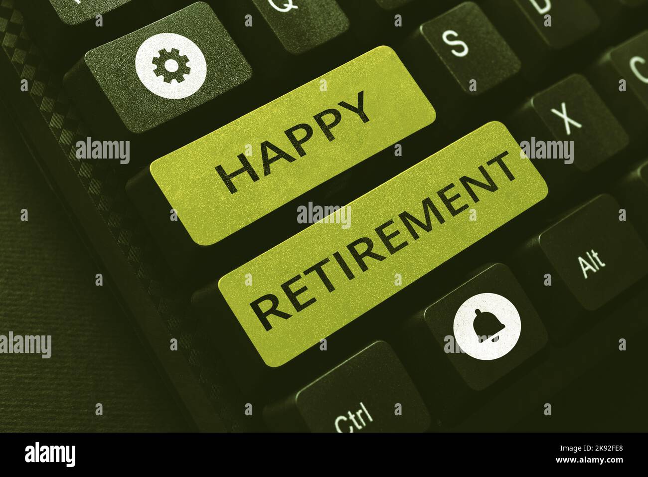 Inspiration showing sign Happy Retirement. Business showcase account or ...