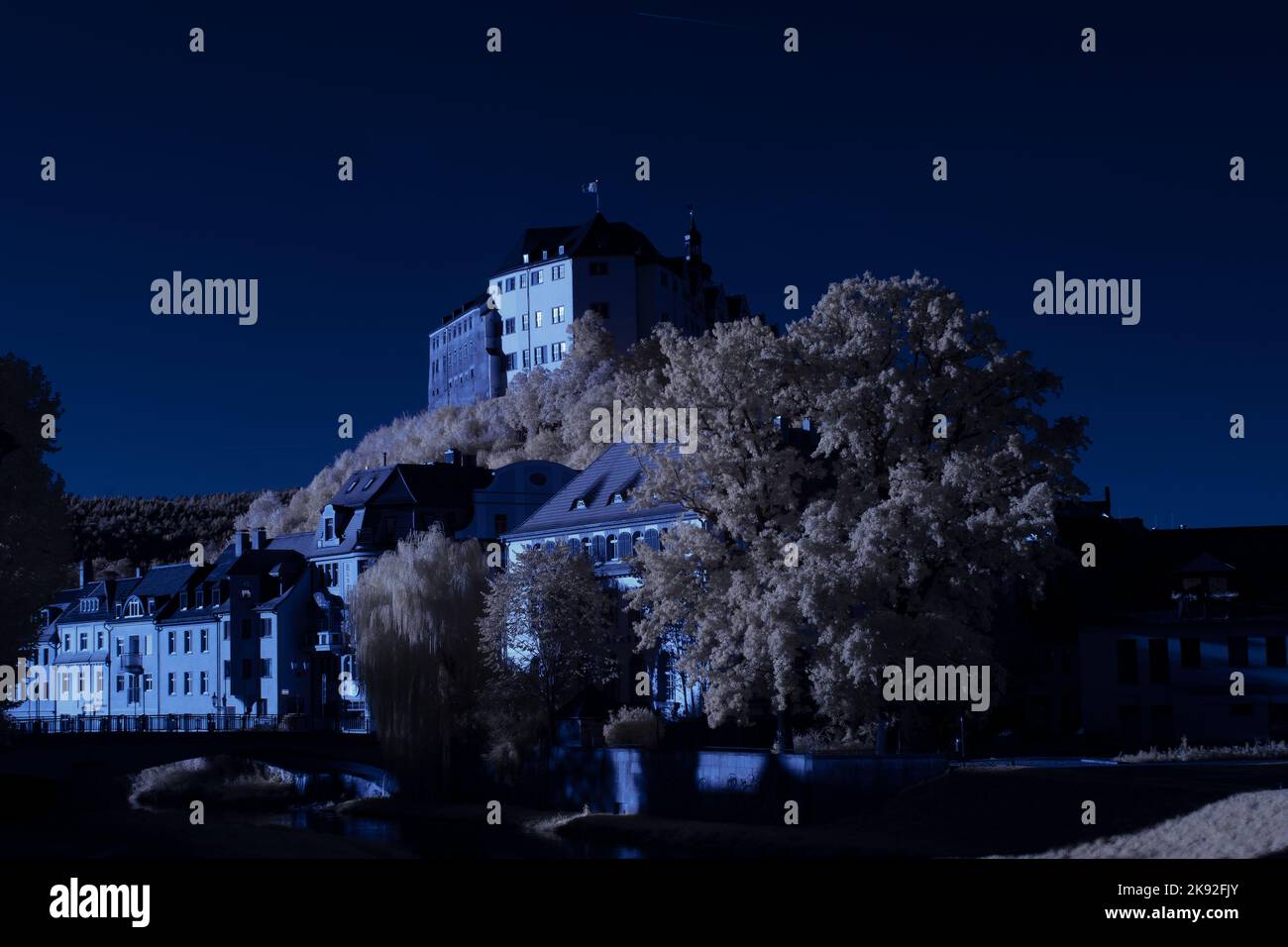 infrared photography - ir photo of landscape under sky with clouds - the art of our world in the 