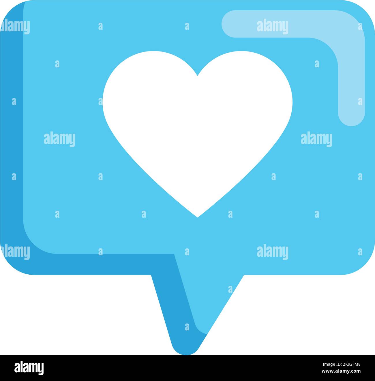 speech bubble with heart Stock Vector Image & Art - Alamy