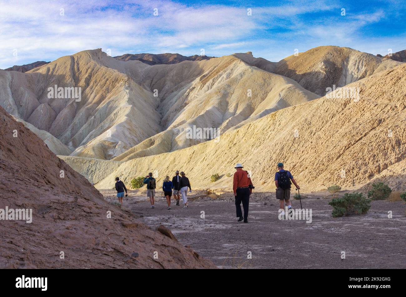 Golden Canyon Hike in Death Valley National Park in California Stock ...