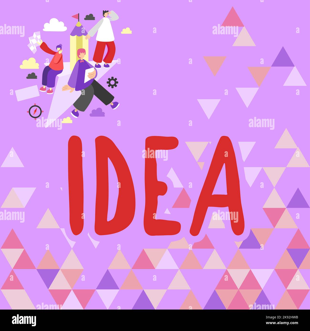 Sign displaying Idea. Word for impression that tries to portray the