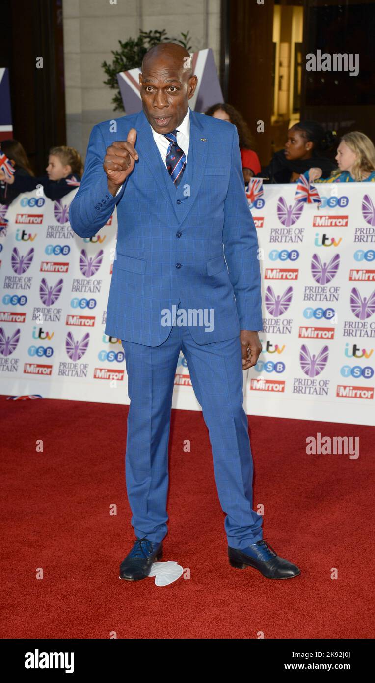 Photo Must Be Credited ©Alpha Press 078237 24/10/2022 Frank Bruno The Daily Mirror Pride of Britain Awards 2022 In London Stock Photo