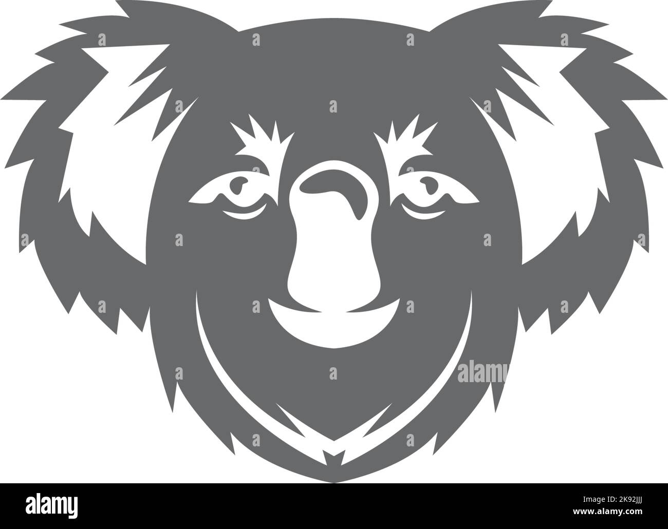 Koala bear silhouette vector vectors Cut Out Stock Images & Pictures ...
