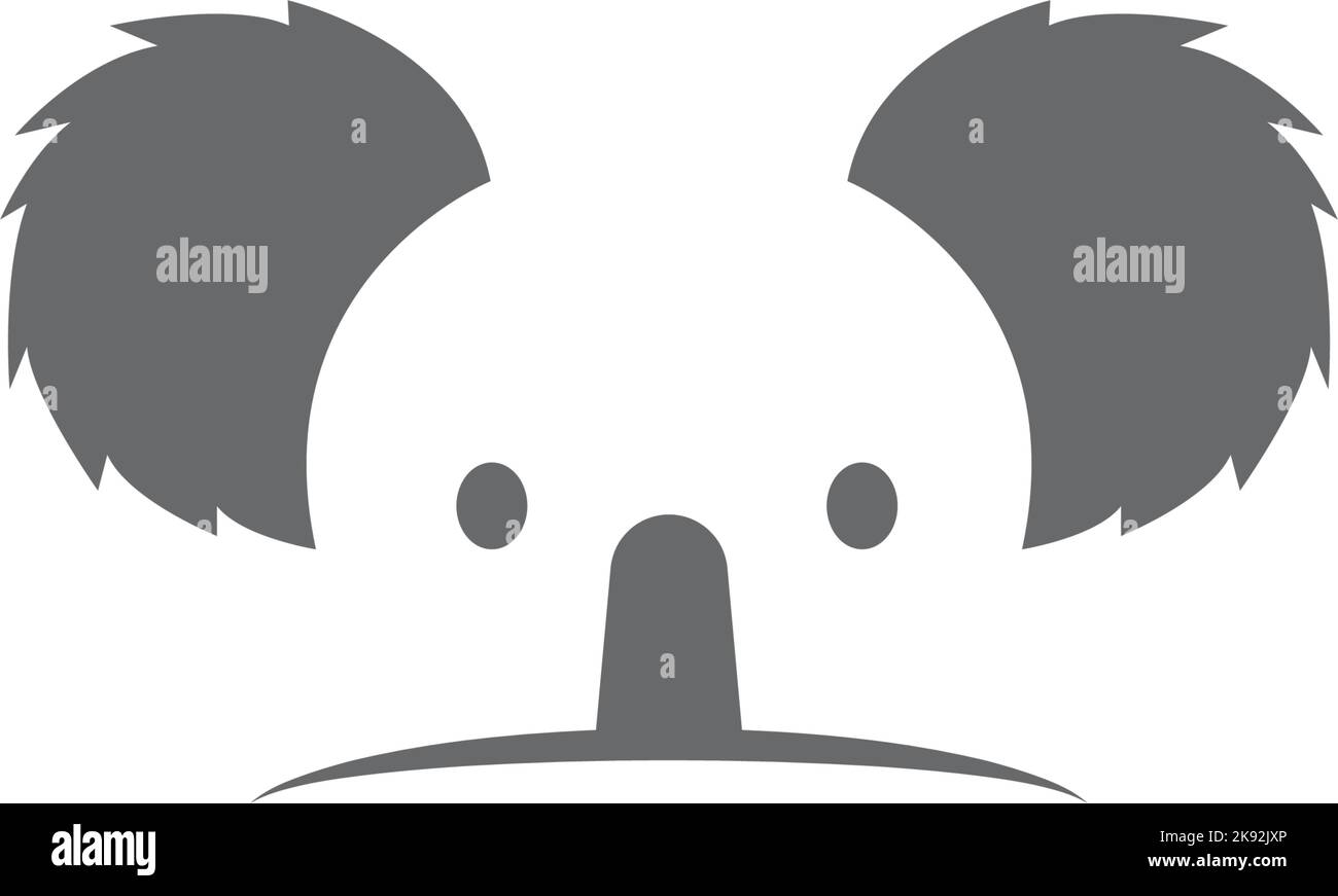 Koala logo icon design illustration vector Stock Vector
