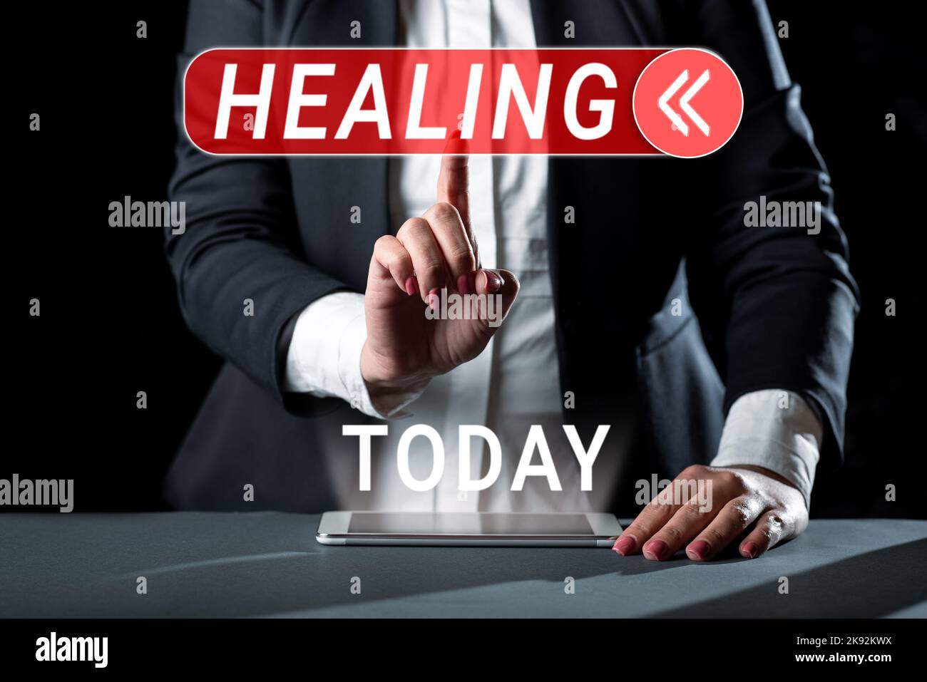 Text sign showing Healing. Business showcase process of the restoration