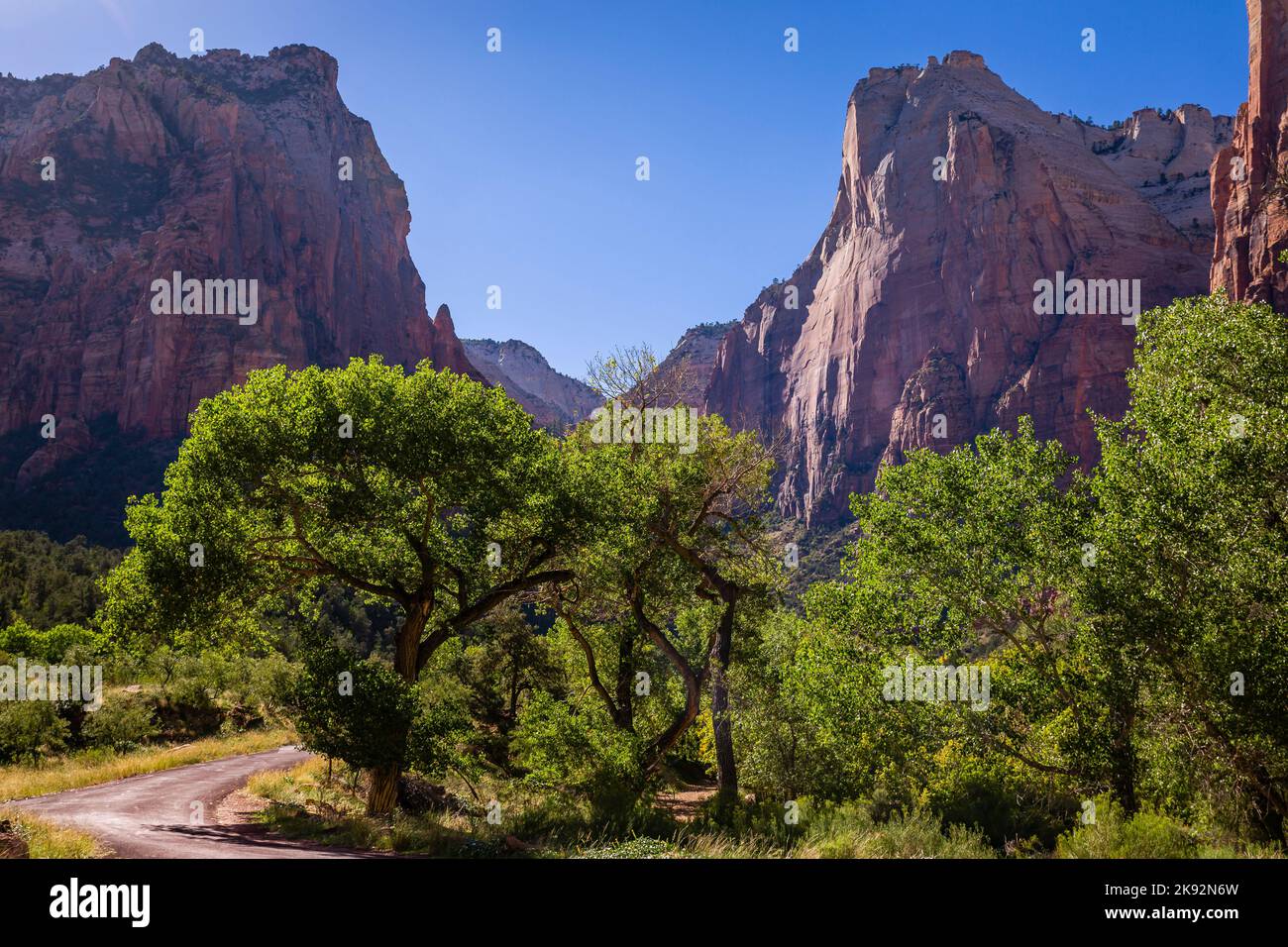 Zion National Park dramatic landscape, Utah, United States Stock Photo