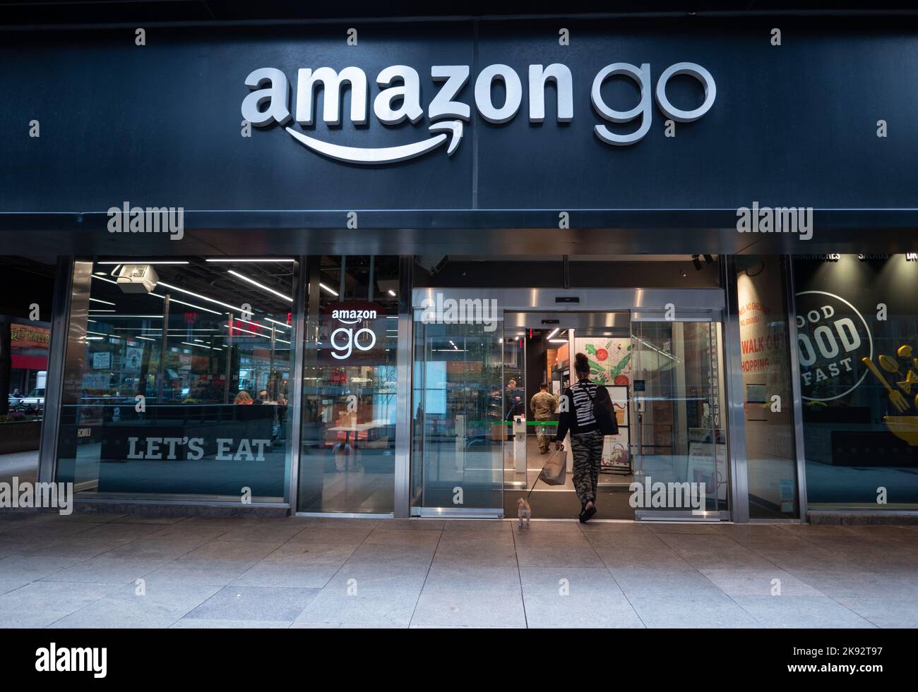 The exterior of the Amazon Go store in New York City. Photo by Francis