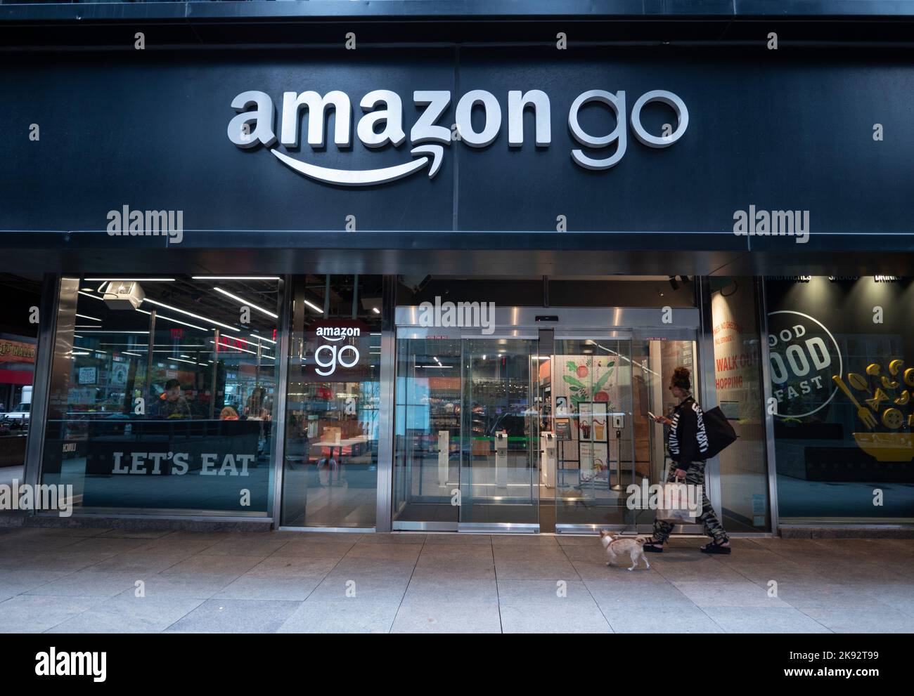 The exterior of the Amazon Go store in New York City. Photo by Francis