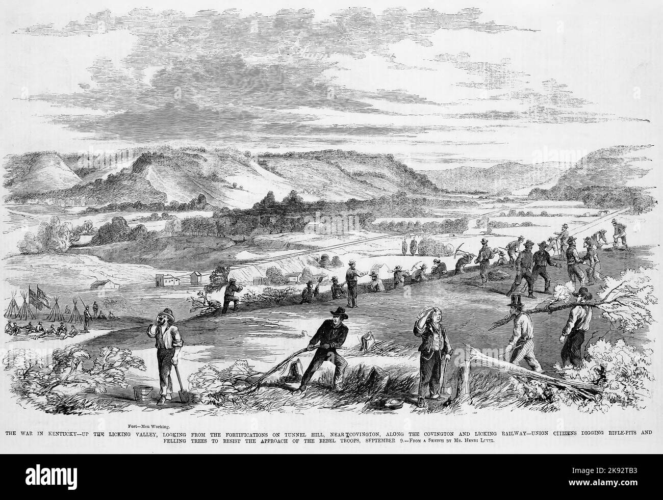 The War in Kentucky Up the Licking Valley, looking from the
