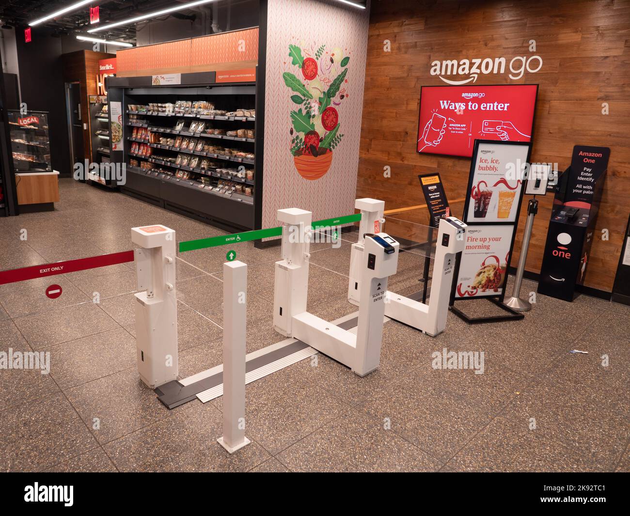 The entrance to the Amazon Go store in New York City. Photo by Francis