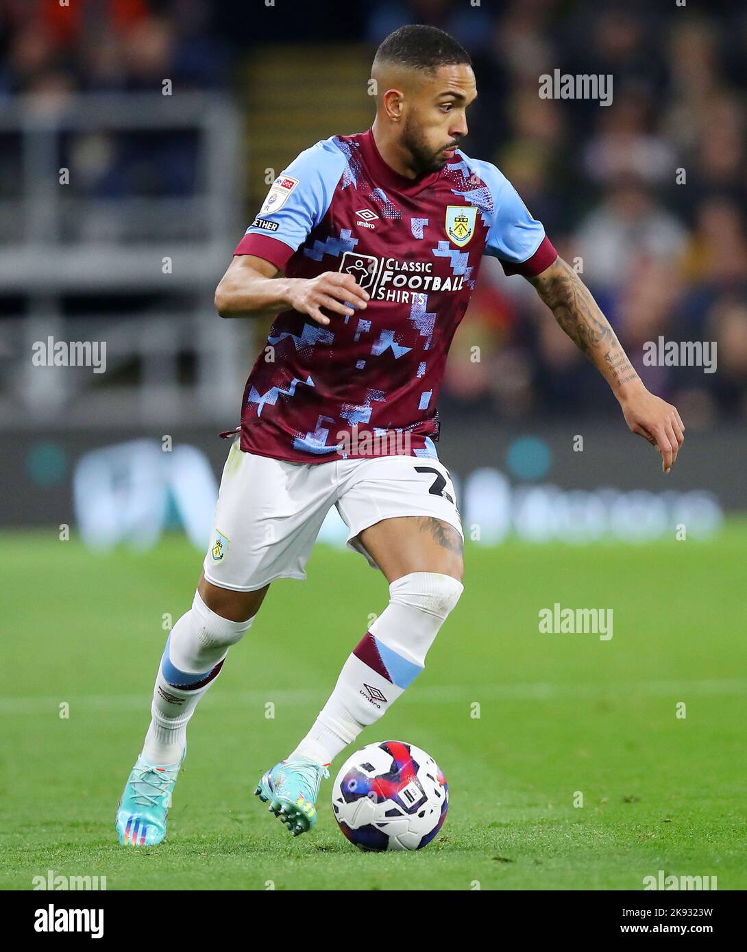 Burnley, England, 25th October 2022. Vitinho of Burnley in action