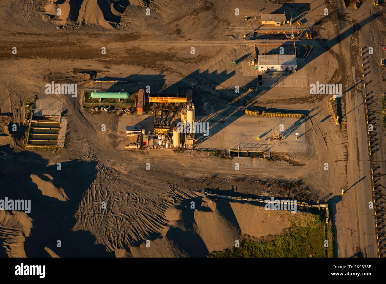 Concrete quarry, aerial photograph Stock Photo Alamy