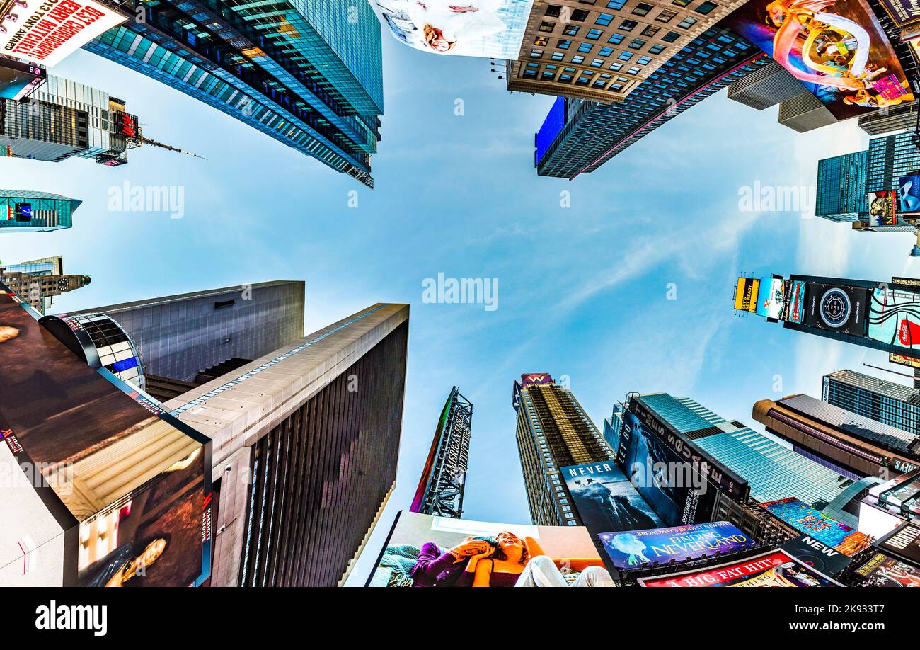 NEW YORK, USA OCT 21, 2015 Times Square, featured with Broadway