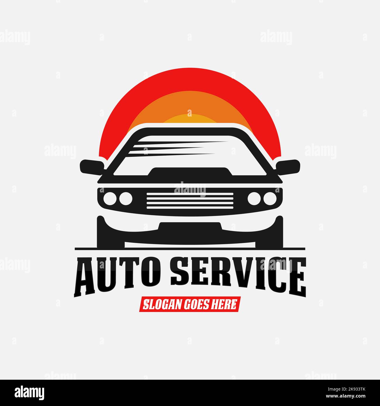 Auto service and repair car logo design vector, best for custom garage shop tuning premium vector template Stock Vector