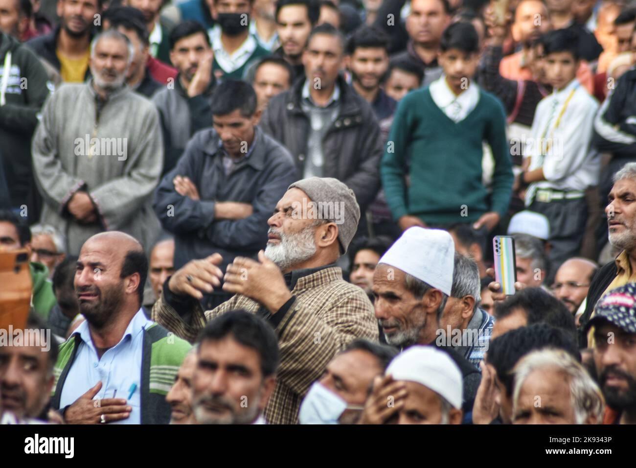 October 25, 2022, Srinagar, Jammu and Kashmir, India Kashmir Muslims