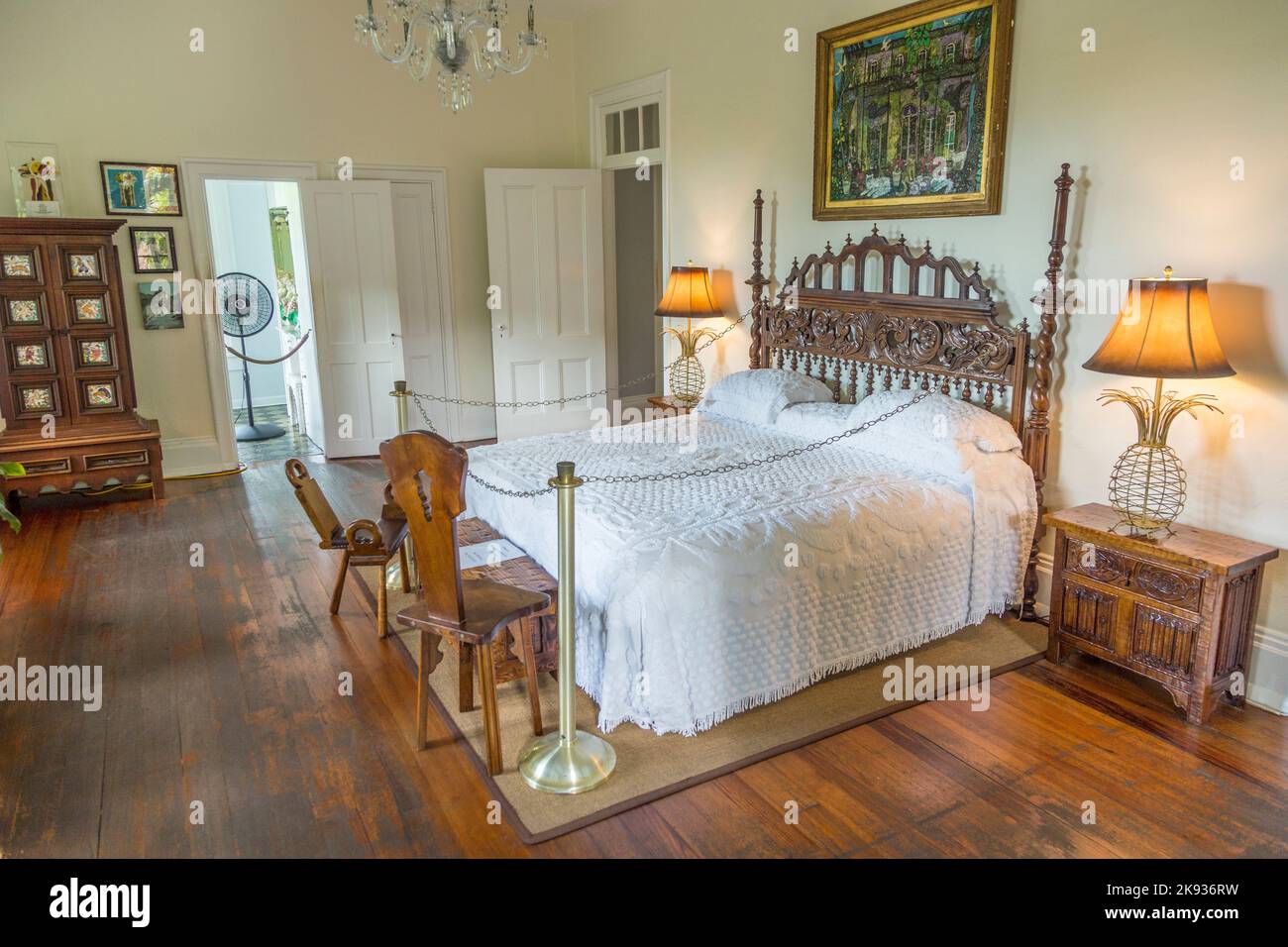 KEY WEST, USA AUG 27, 2014 sleeping room of Ernest Hemmingway in Key