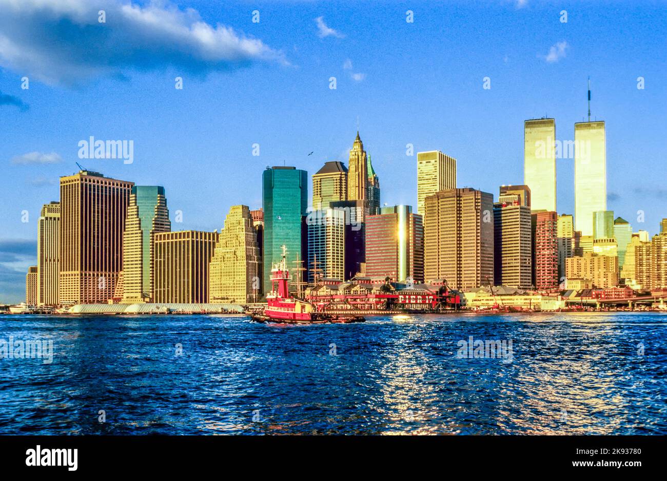 NEW YORK CITY - JANUARY 4, 2001: The twin towers of the