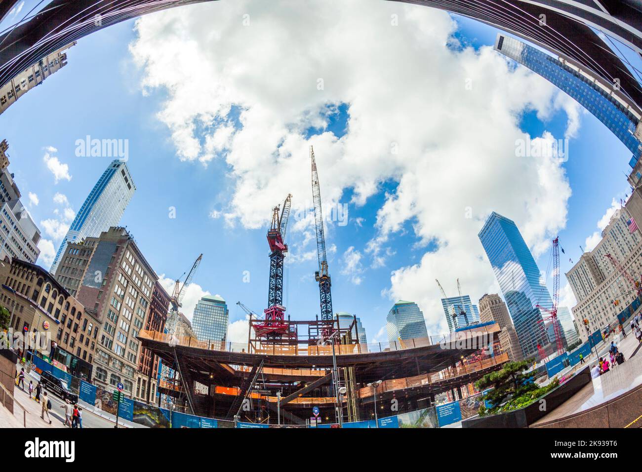 NEW YORK JULY 9 construction site at ground zero on July 05, 2010