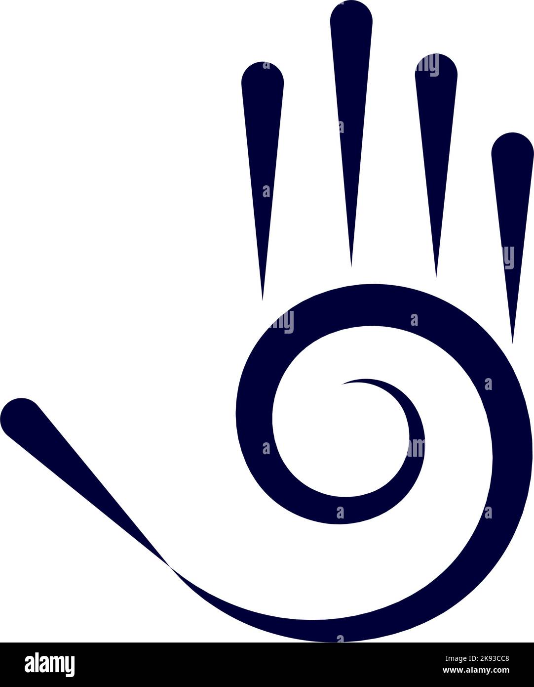 Hand gesture stylized line hi-res stock photography and images - Alamy