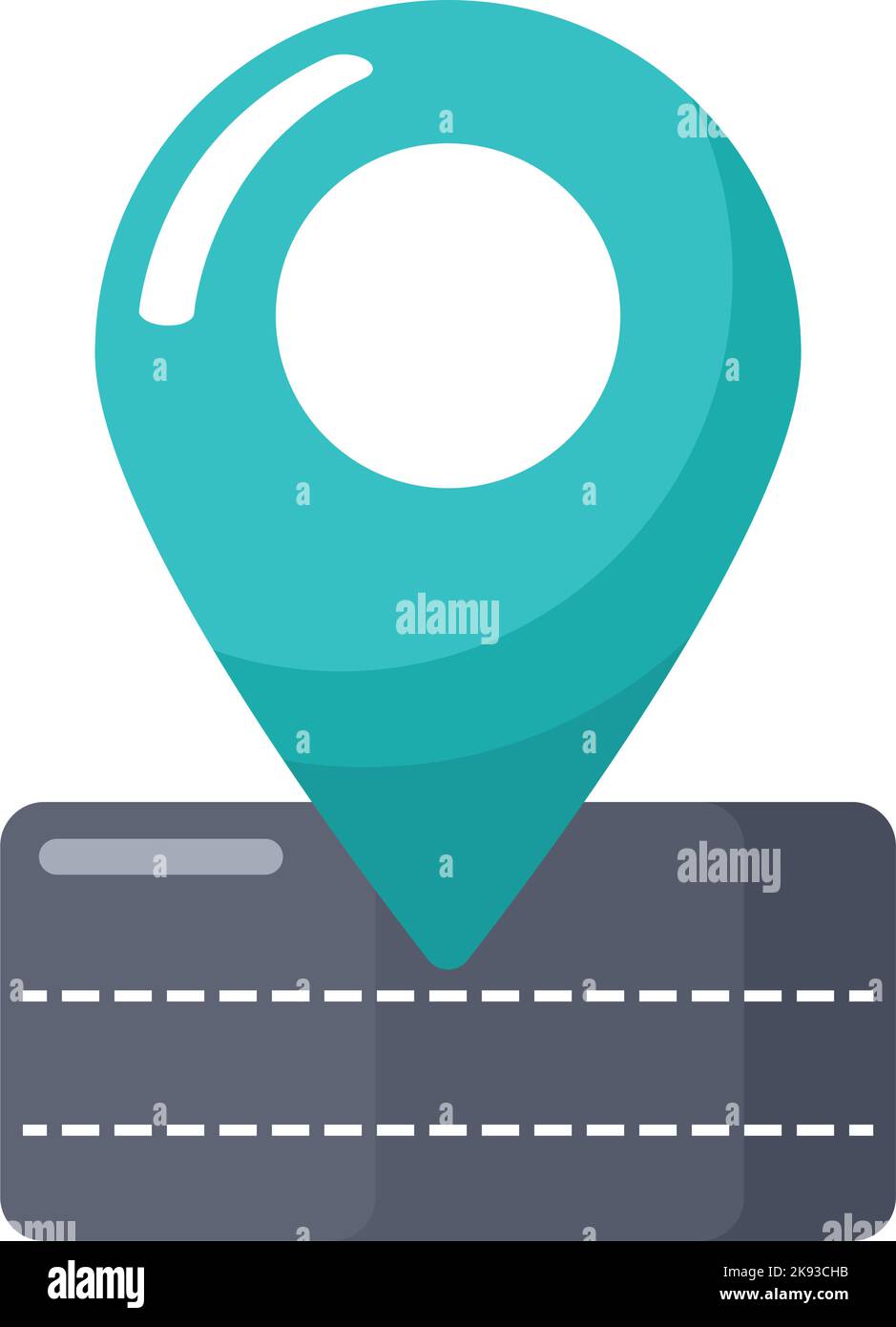 pin location in road Stock Vector Image & Art - Alamy