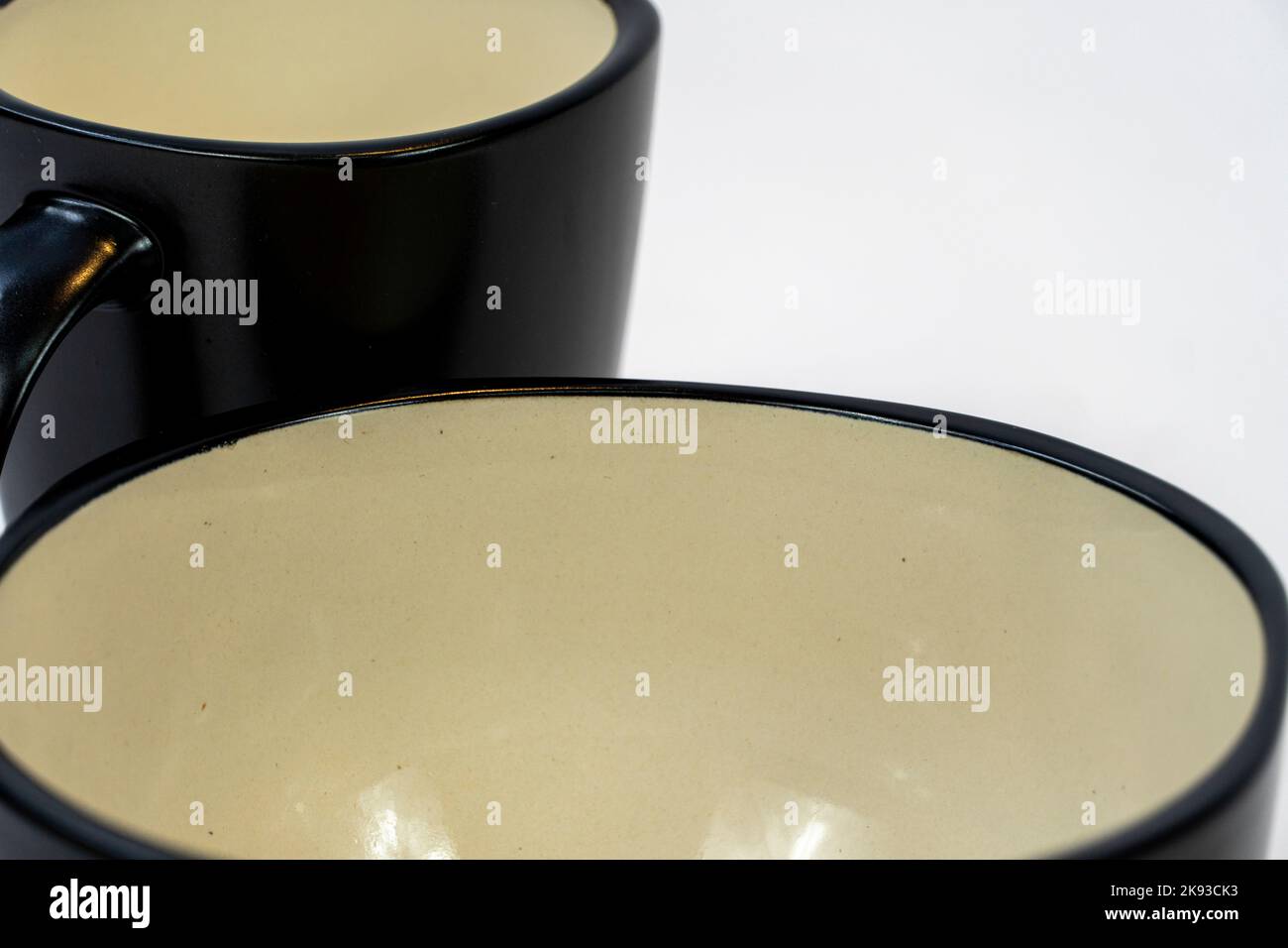 white ceramics bowl isolated on white background. plates and bowls