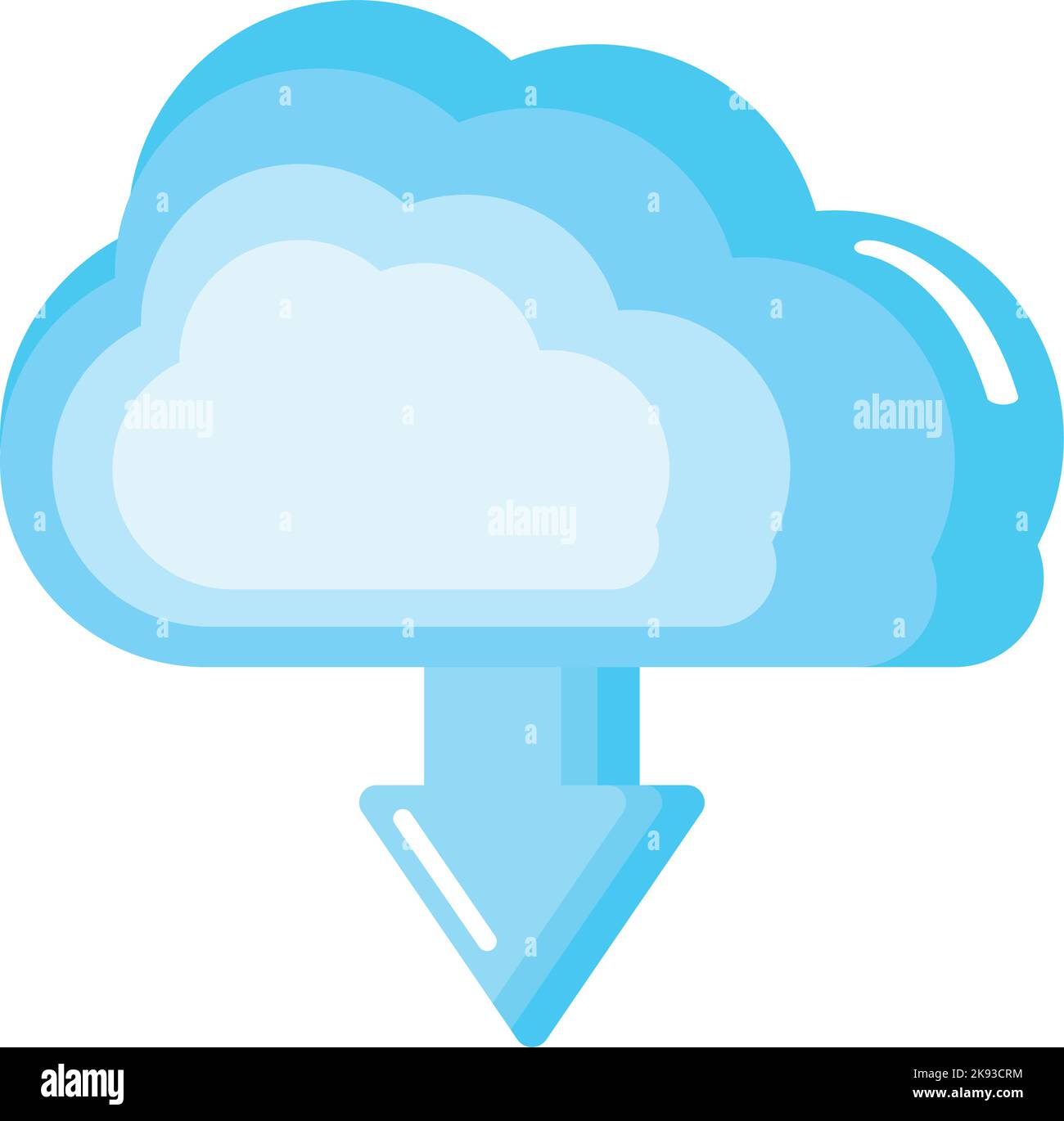 cloud computing with arrow Stock Vector Image & Art - Alamy
