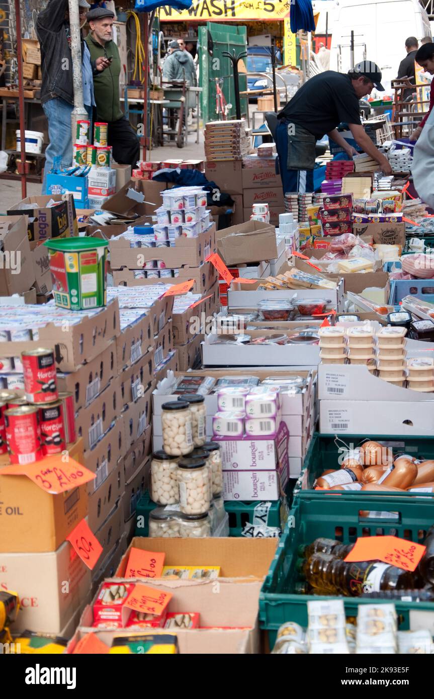 Openair general stall, Brick Lane Market, Brick Lane, Tower Hamlets