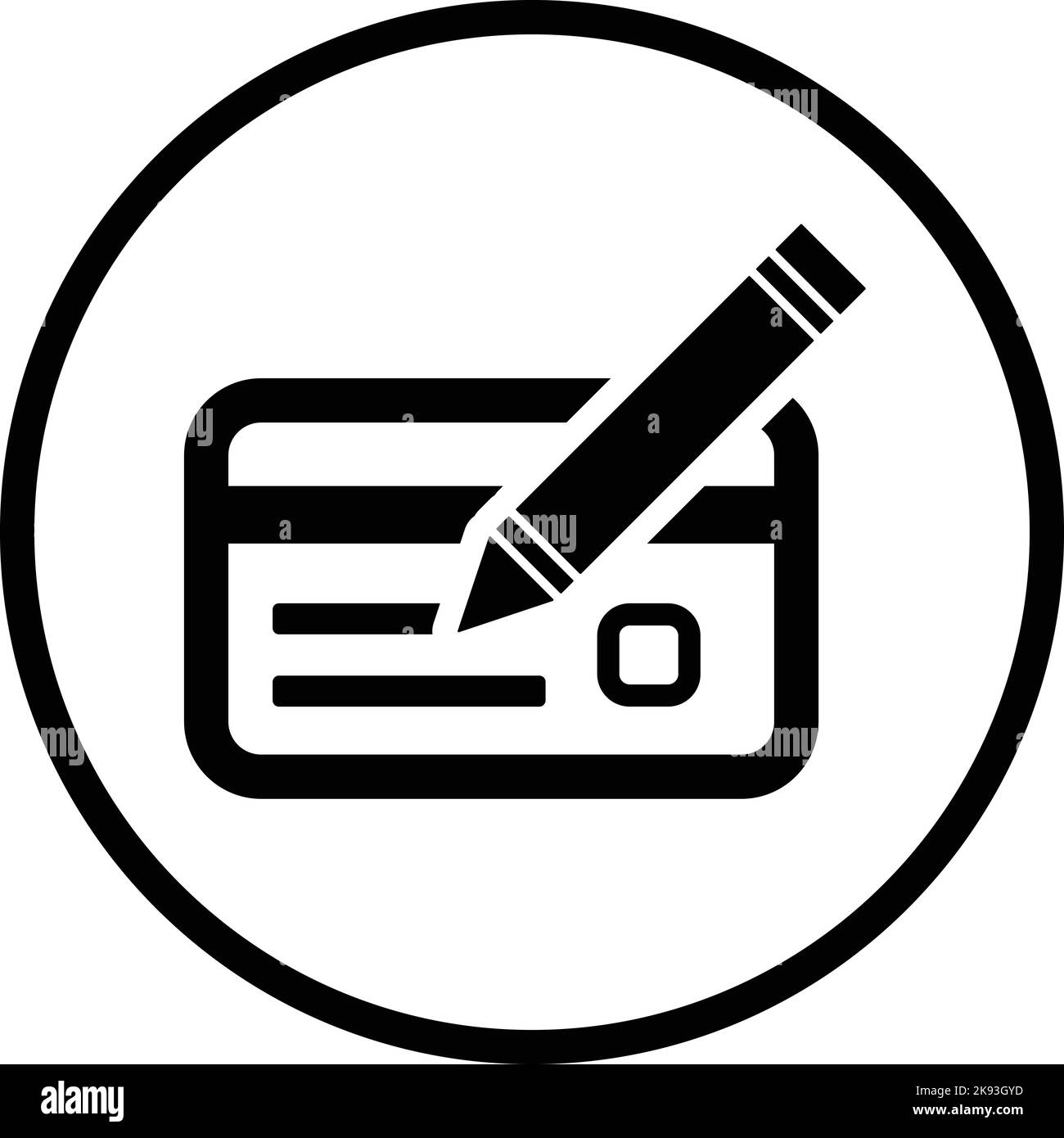 Card edit payment icon Stock Vector Image & Art - Alamy