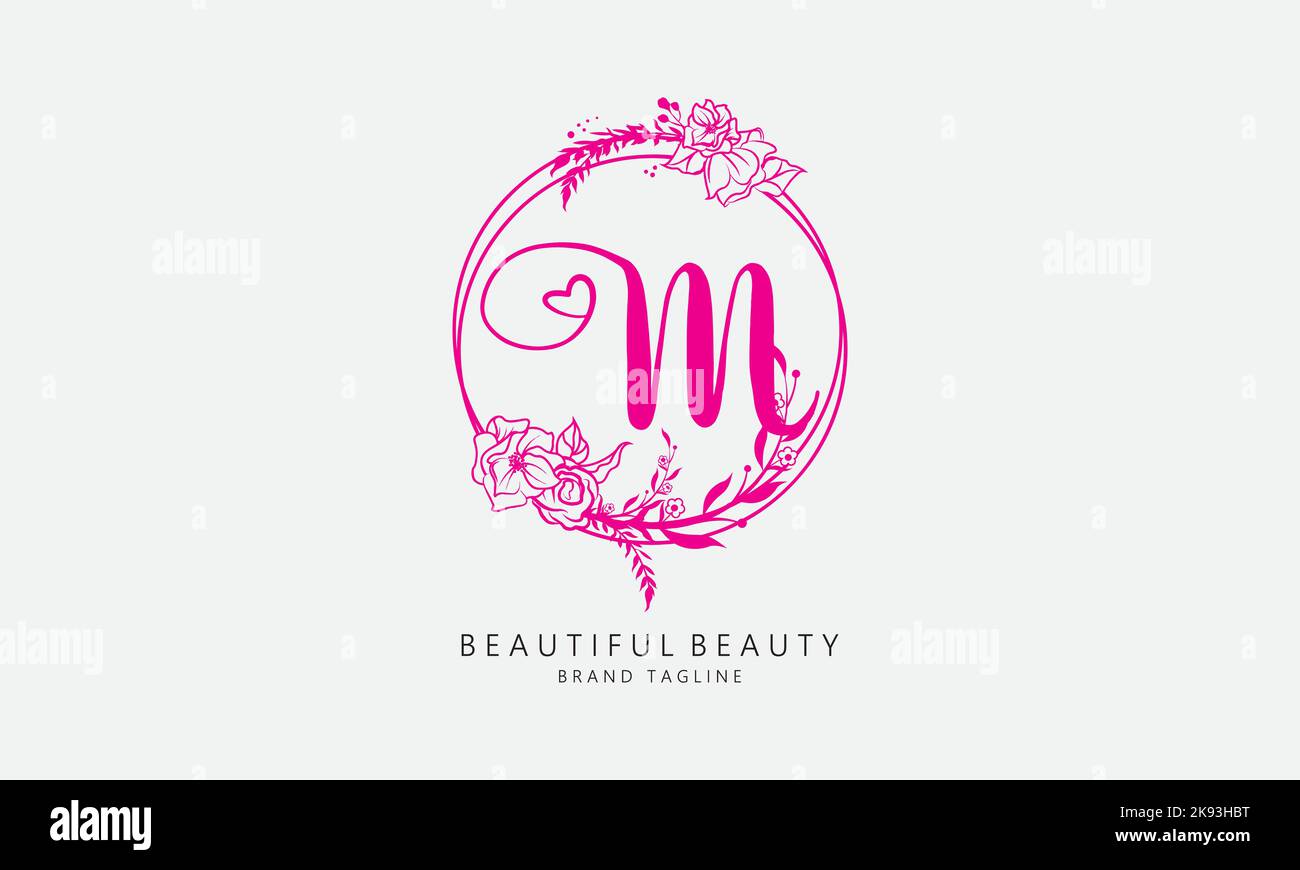Bright vector flower logos hi-res stock photography and images - Alamy