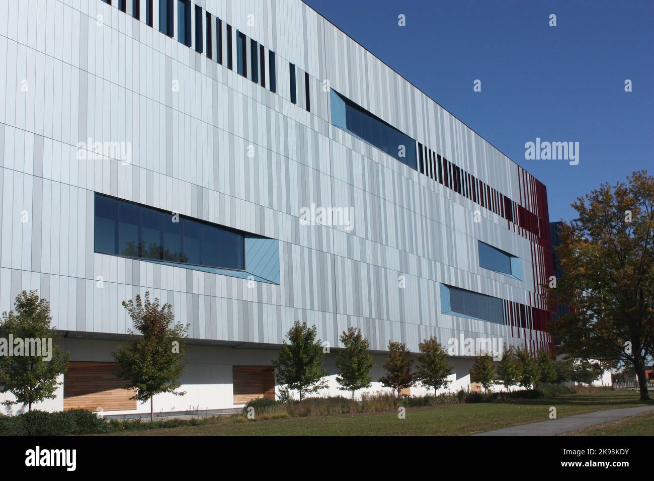 Buildings in the complex of the Canada Science and Technology Museum in Ottawa, Ontario, Canada Stock Photo