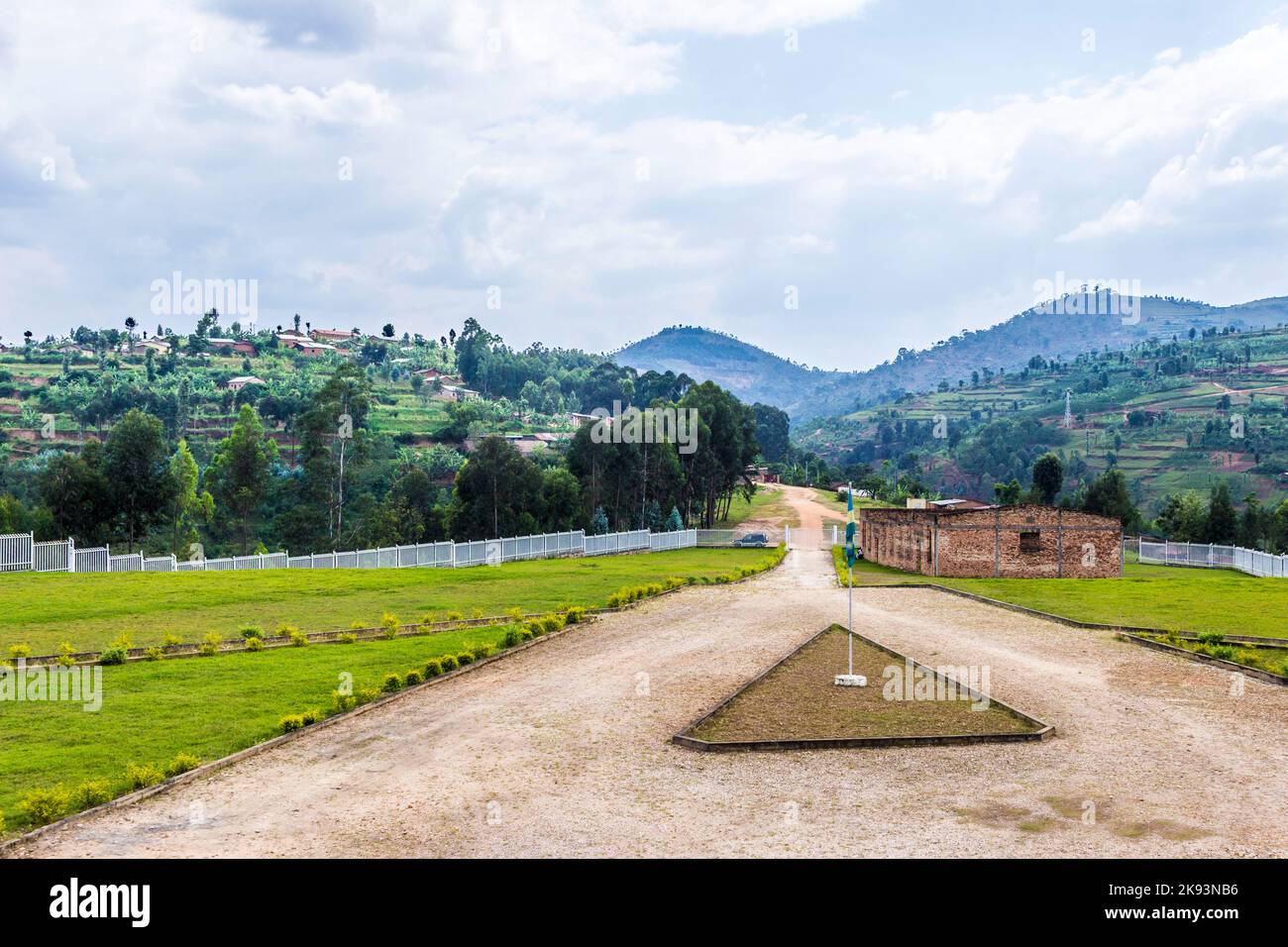 BUTARE, RWANDA - JANUARY 30: massgraves in Butare, Rwanda on January 30,2012. The Rwandan Genocide was the 1994 mass murder of an estimated 800,000 pe Stock Photo