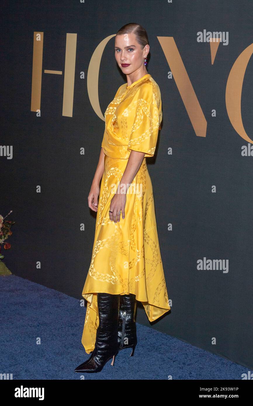 NEW YORK, NEW YORK - OCTOBER 25: Claire Holt attends the 2022 WWD