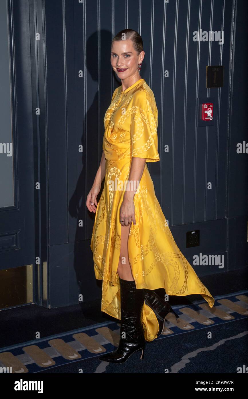 NEW YORK, NEW YORK - OCTOBER 25: Claire Holt attends the 2022 WWD
