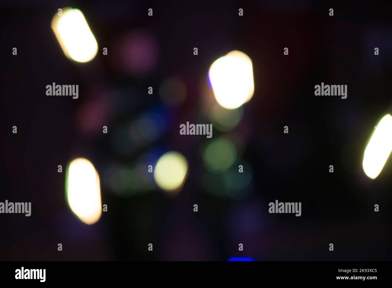 Blurry light spots on dark hi-res stock photography and images - Alamy