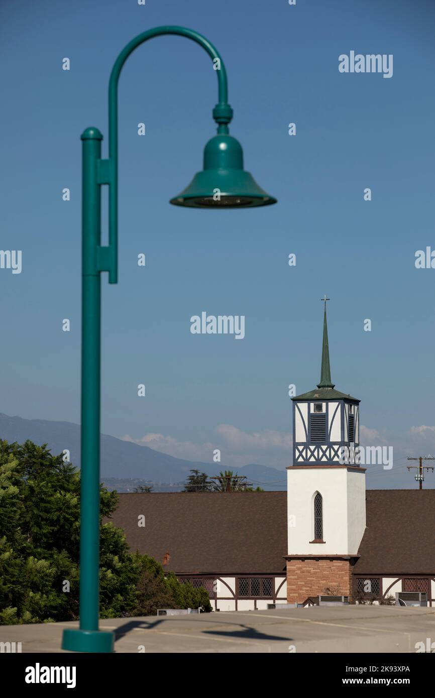 Daytime church view of downtown Covina, California, USA Stock Photo Alamy