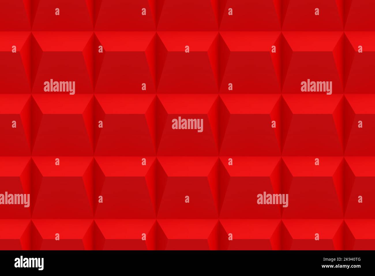 Red acoustic sound proof soft foam seamless texture Stock Vector