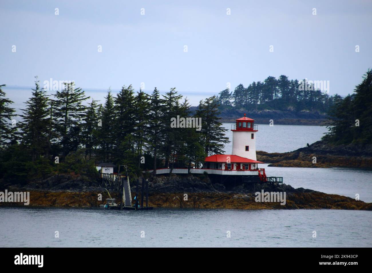 Alaska, Rockwell Lighthouse Sitka Sound, United States Stock Photo Alamy