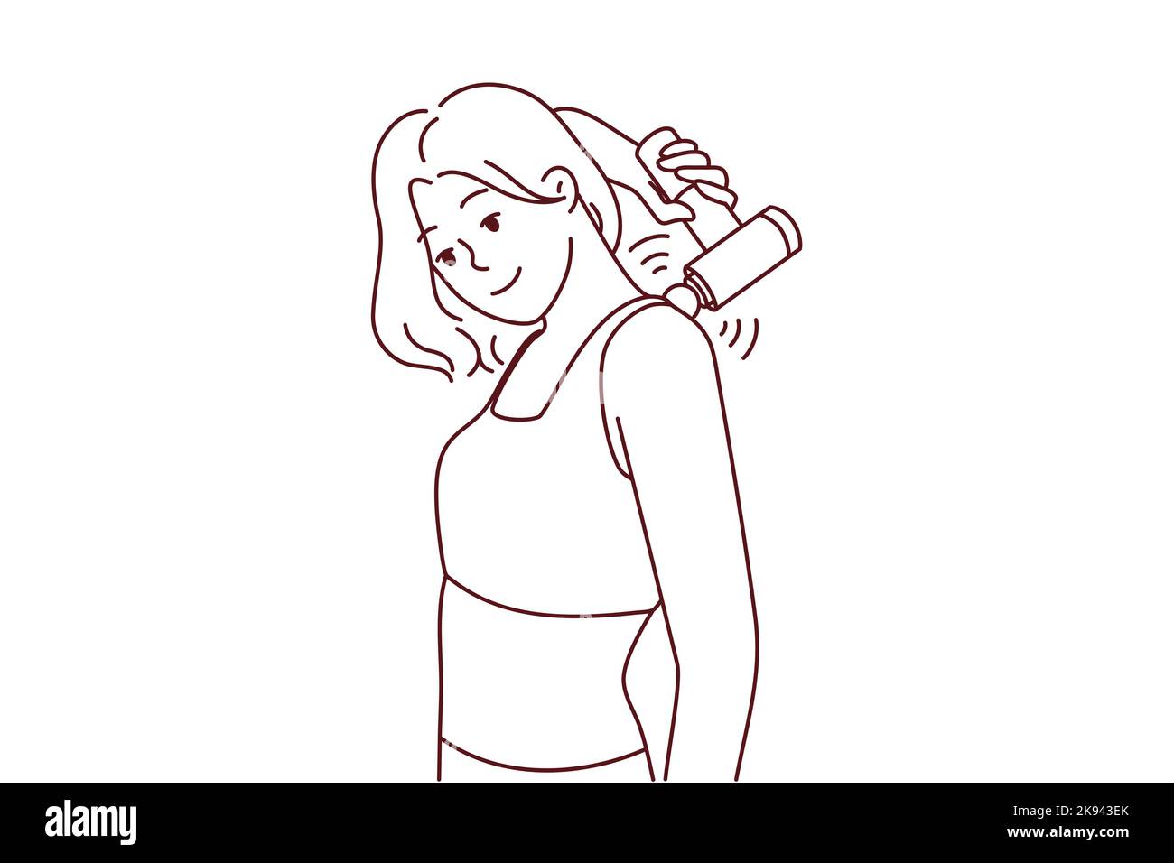 Back muscle drawing Stock Vector Images Alamy