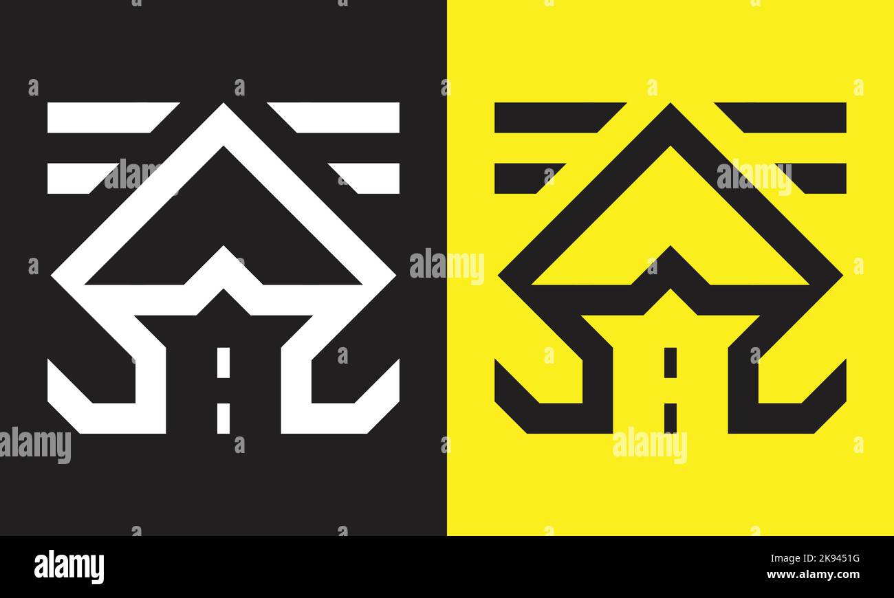 Modern smart home logo design, home icon vector Stock Vector