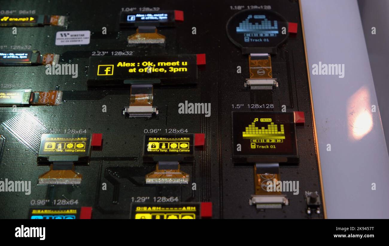 Various screen displays hi-res stock photography and images - Alamy