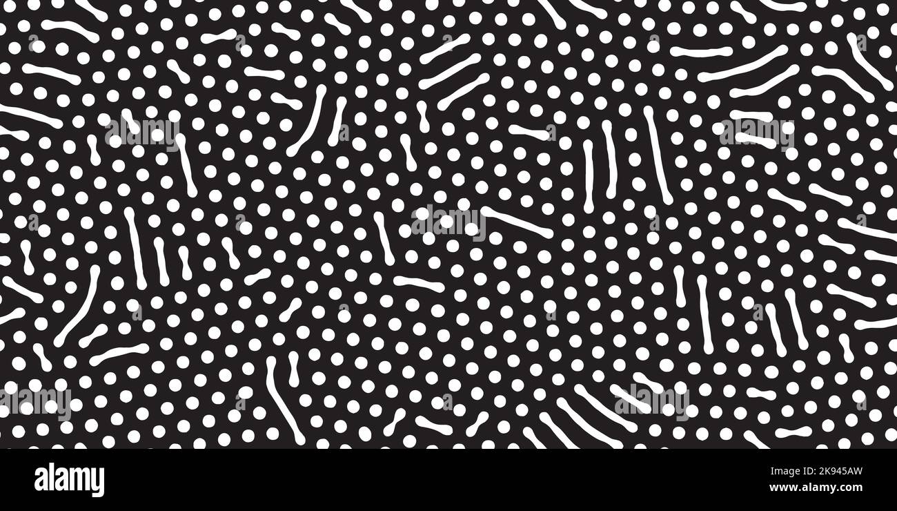 Abstract organic seamless pattern in black and white Stock Vector Image ...