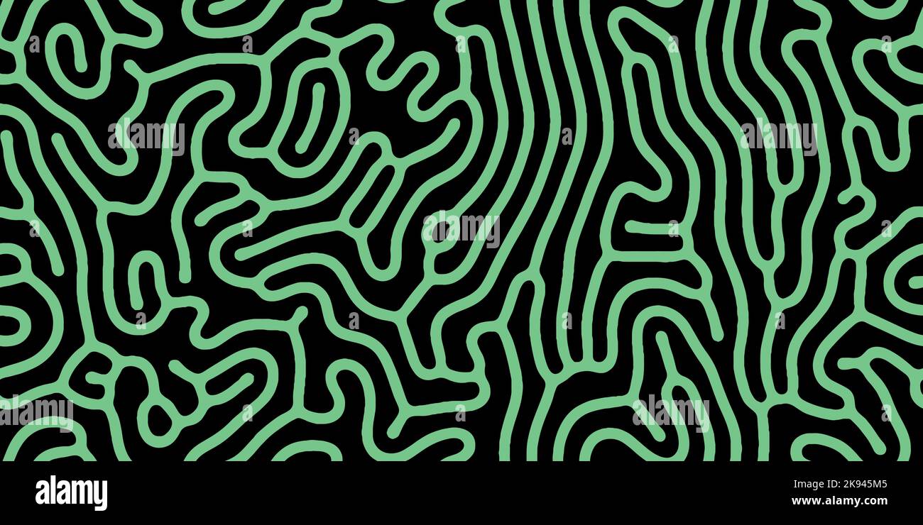 Abstract organic seamless pattern in black and white Stock Vector Image ...