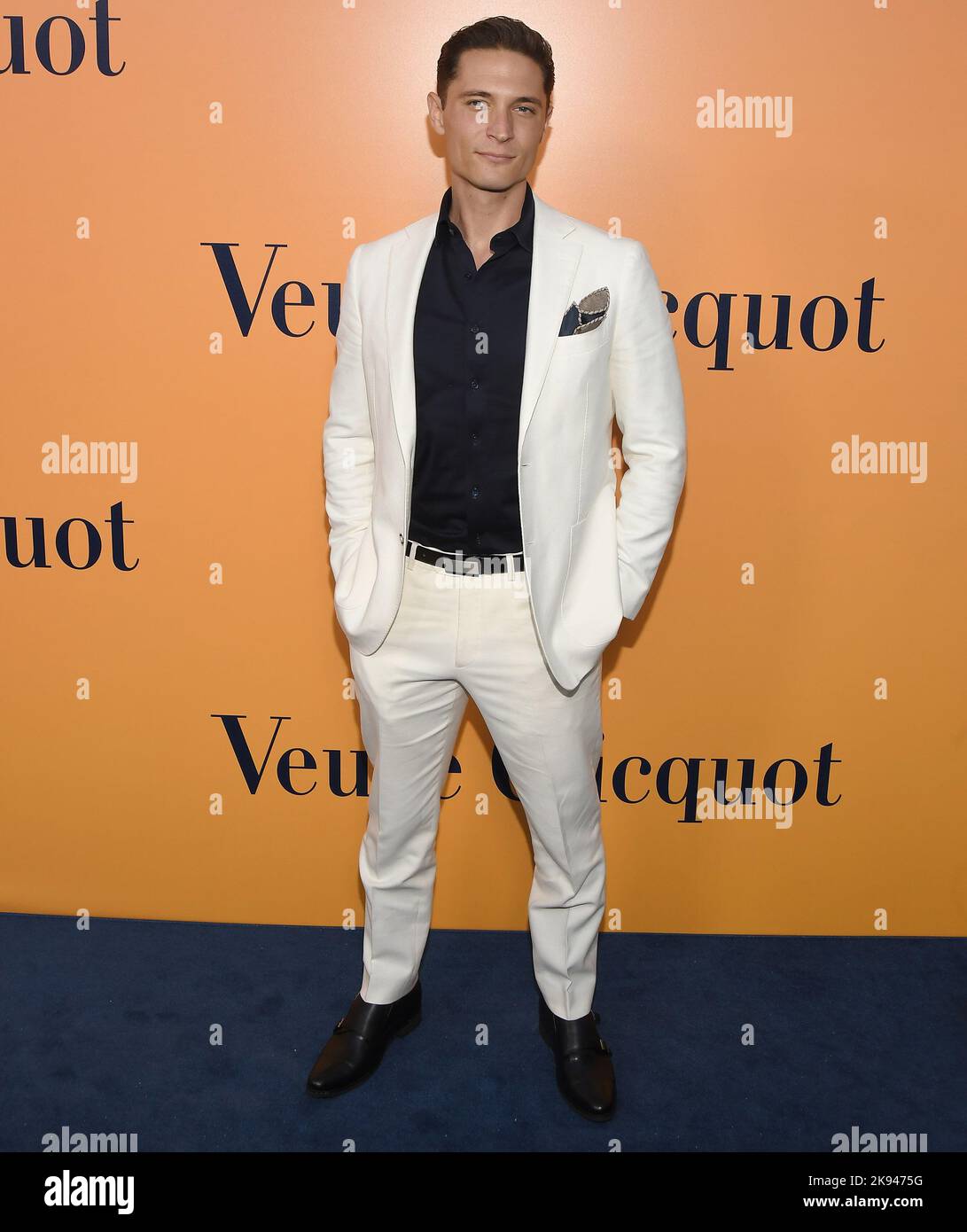 Los Angeles, USA. 25th Oct, 2022. Elijah Allan Blitz arrives at the Veuve Clicquot Celebrates 250th Anniversary With Solaire Exhibition held in Beverly Hills, CA on Tuesday, ?October 25, 2022. (Photo By Sthanlee B. Mirador/Sipa USA) Credit: Sipa USA/Alamy Live News Stock Photo