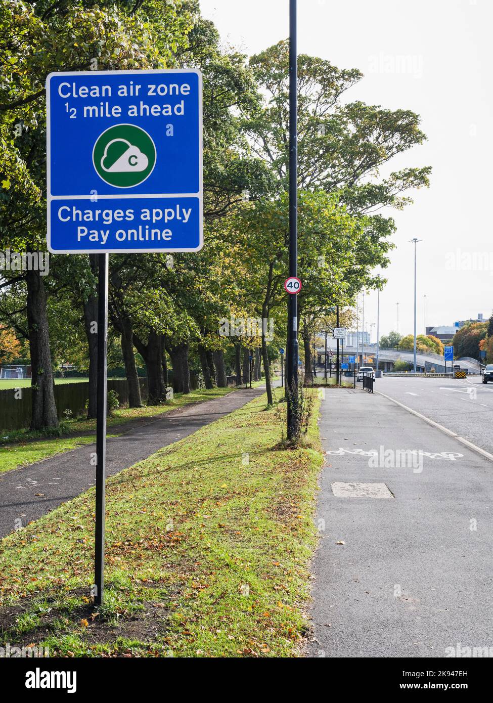 Newcastle upon Tyne is about to begin congestion charging, but only of busses, taxis and delivery vehicles therefore stoking prices while having minim Stock Photo